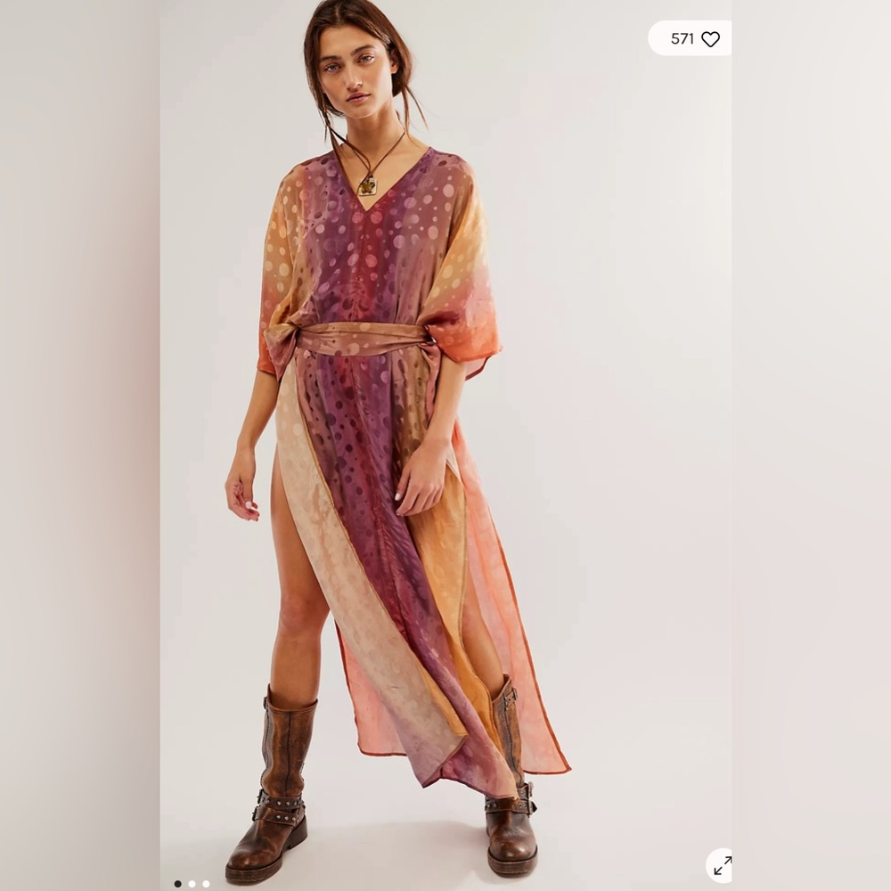 Free People Multicolor Kaftan